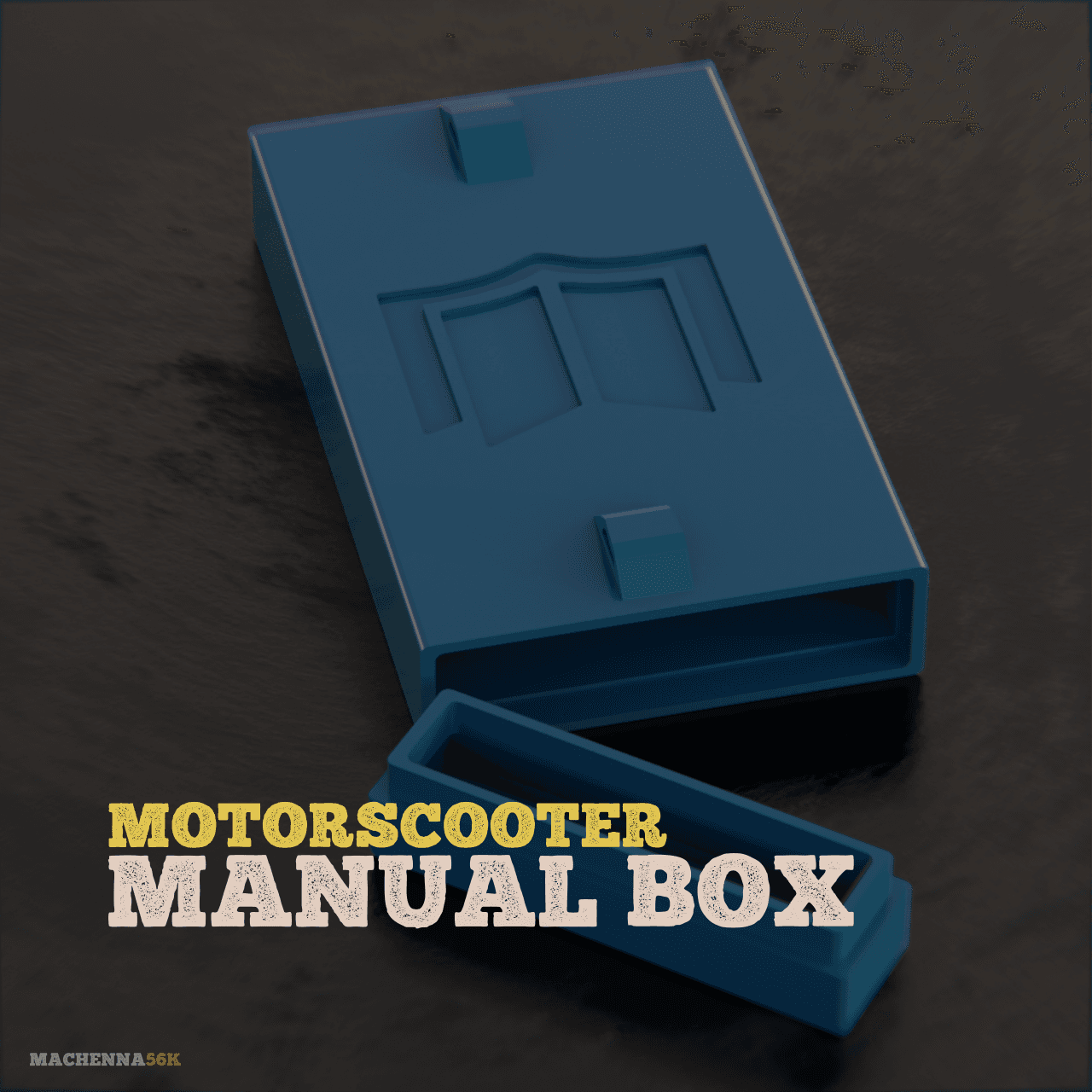 Motorscooter Manual Box 3d model