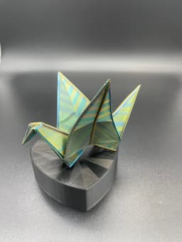 Printagami PLA Crane 3D Printed Origami Sculpture Version 3d model