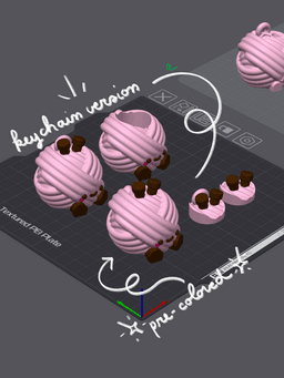 Cute Articulated & Clicker Yarn Ball | No AMS | Print-in-place | Support-free 3d model