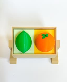 Mini Fruit Stand with Inserts for Fruit Fidgets 3d model