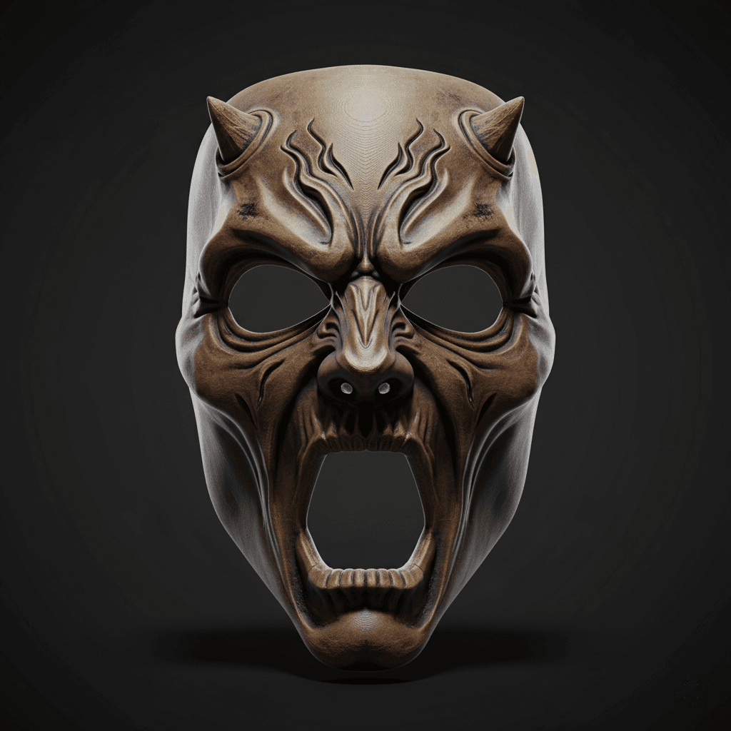 Night Terror Wearable Cosplay Mask Premium STL Download 3d model