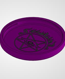 Warlock Dice Container And Tray Threaded 3d model