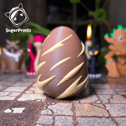 Baby Owlbear & Custom Egg - Easy Multicolor FDM RPG Minis (No supports) 3d model