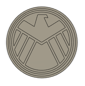 The Agents of Shield Coaster 3d model