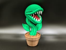 Monstera Plant - Dark Fantasy Sculpture 3d model