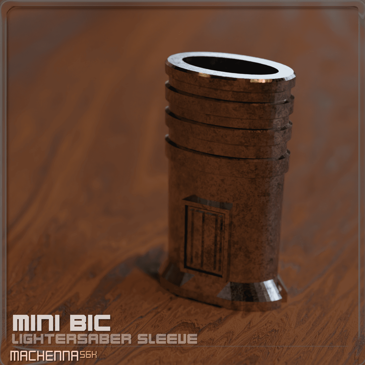 Mini Bic | Lightersaber Sleeve 3d model