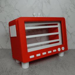 Mini TV Stand Compatible with Switch 2 3d model