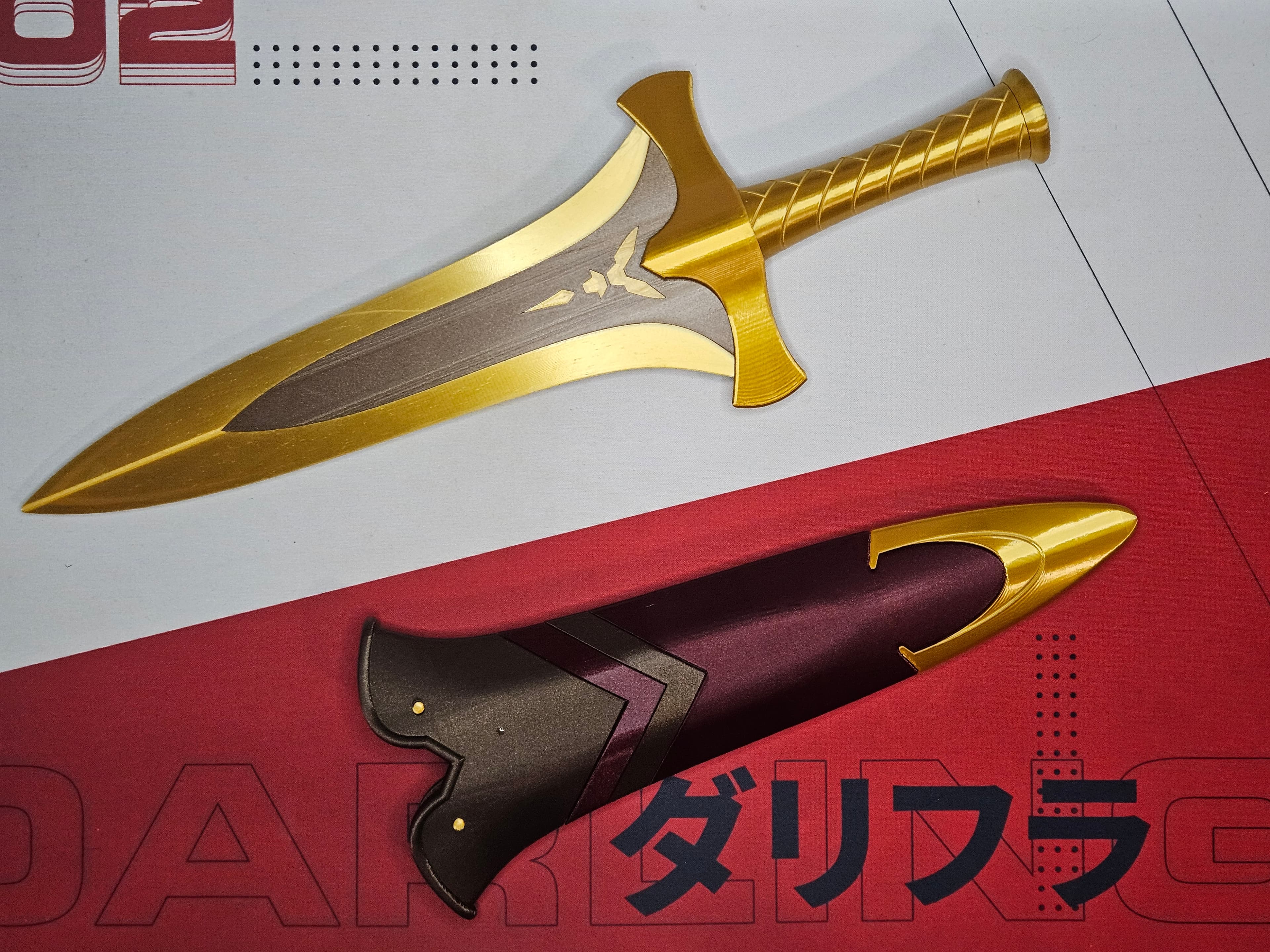 Nanashi Mumei's Dagger and Sheath 3d model