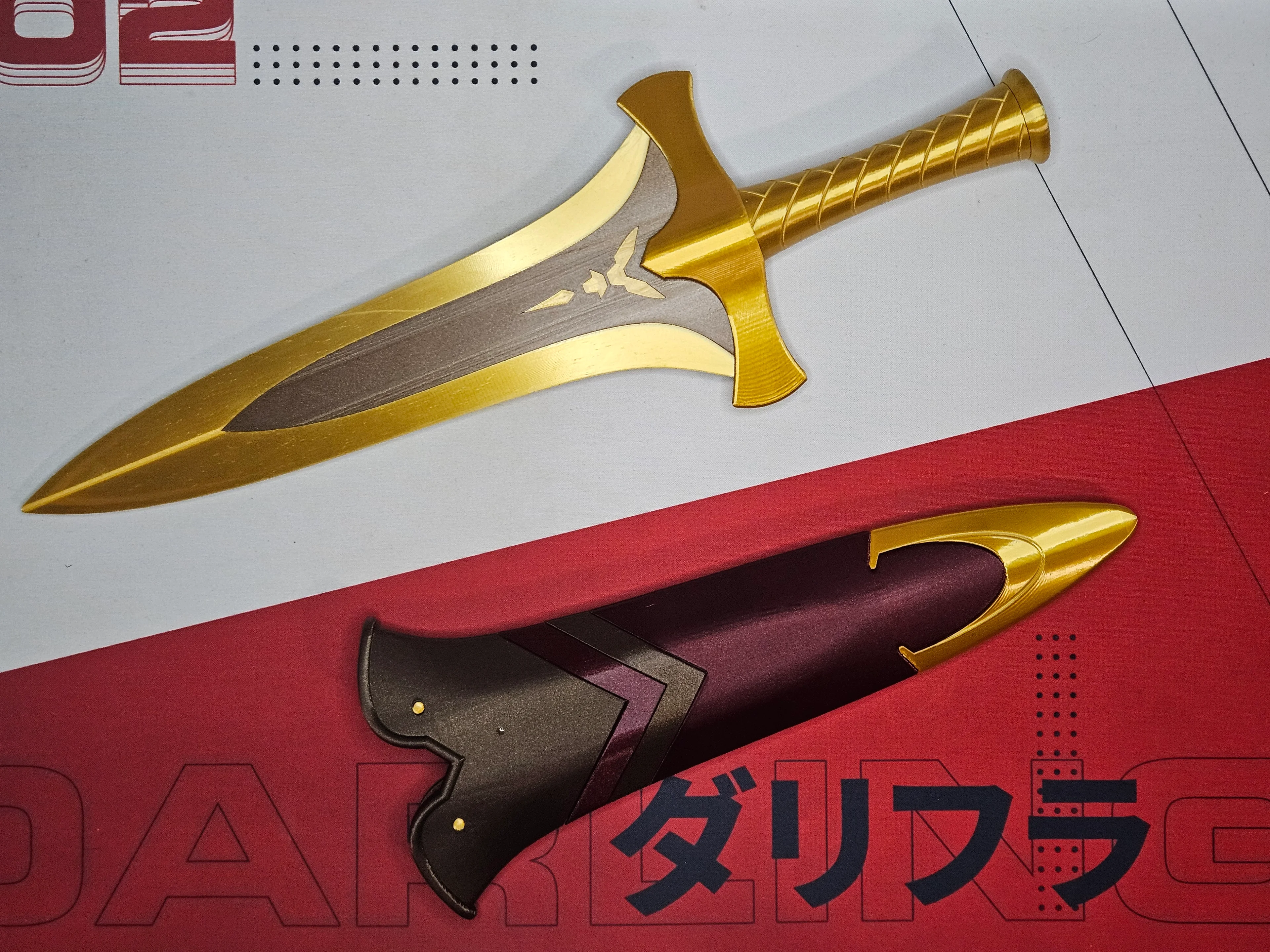Nanashi Mumei's Dagger and Sheath 3d model