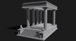 Olympus Podium - Premium 1/64 Scale LED Display Stand & Diorama Showcase 3d model