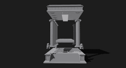 Olympus Podium - Premium 1/64 Scale LED Display Stand & Diorama Showcase 3d model