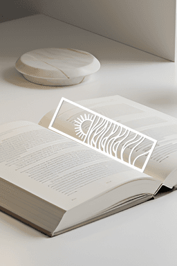 Sun Bookmark, Gift Bookmark 3d model