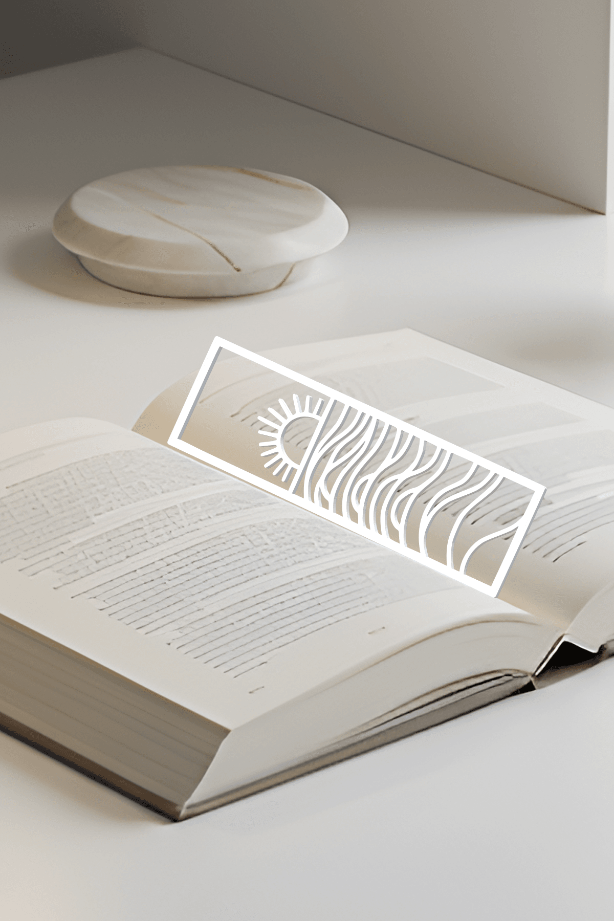 Sun Bookmark, Gift Bookmark 3d model