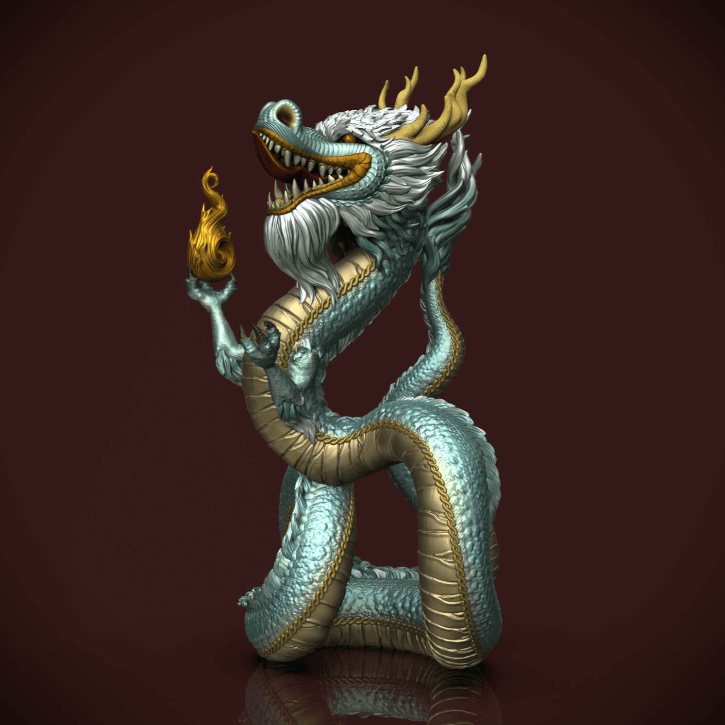 2024 Year of The Dragon -MINIMAL SUPPORTS! 3d model
