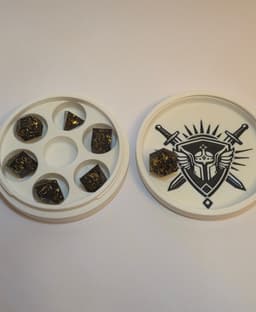 Dice Container Tray Threaded Bundle 3d model