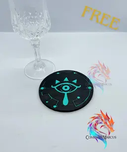 Legend of Zelda Sheikah Coaster / no supports / 3mf included 3d model