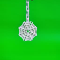 spider web keychain 3d model