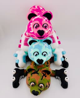 Camo Bears on Skates 3d model