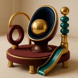 Whimsical Throne of Luxury Play 3d model