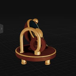 Whimsical Throne of Luxury Play 3d model