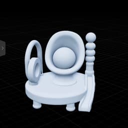 Whimsical Throne of Luxury Play 3d model