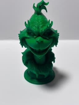 Christmas grinch bust 3d model