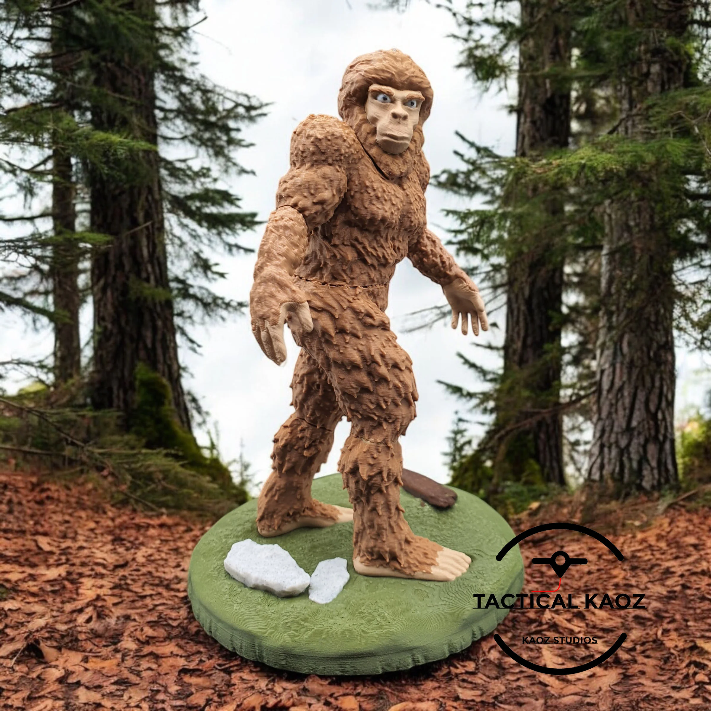 Big Foot With Base Parted Out 3d model