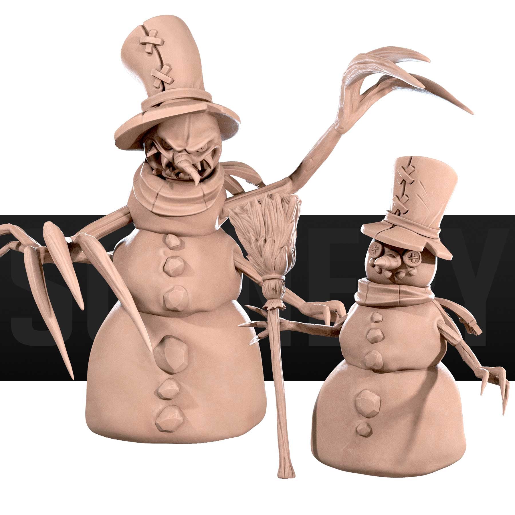 Snowman Mimic 3d model
