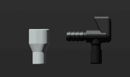 Muzzle for Hydration Hose and Refill Valve 3d model