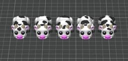 Cow with two joints Keychain 3d model