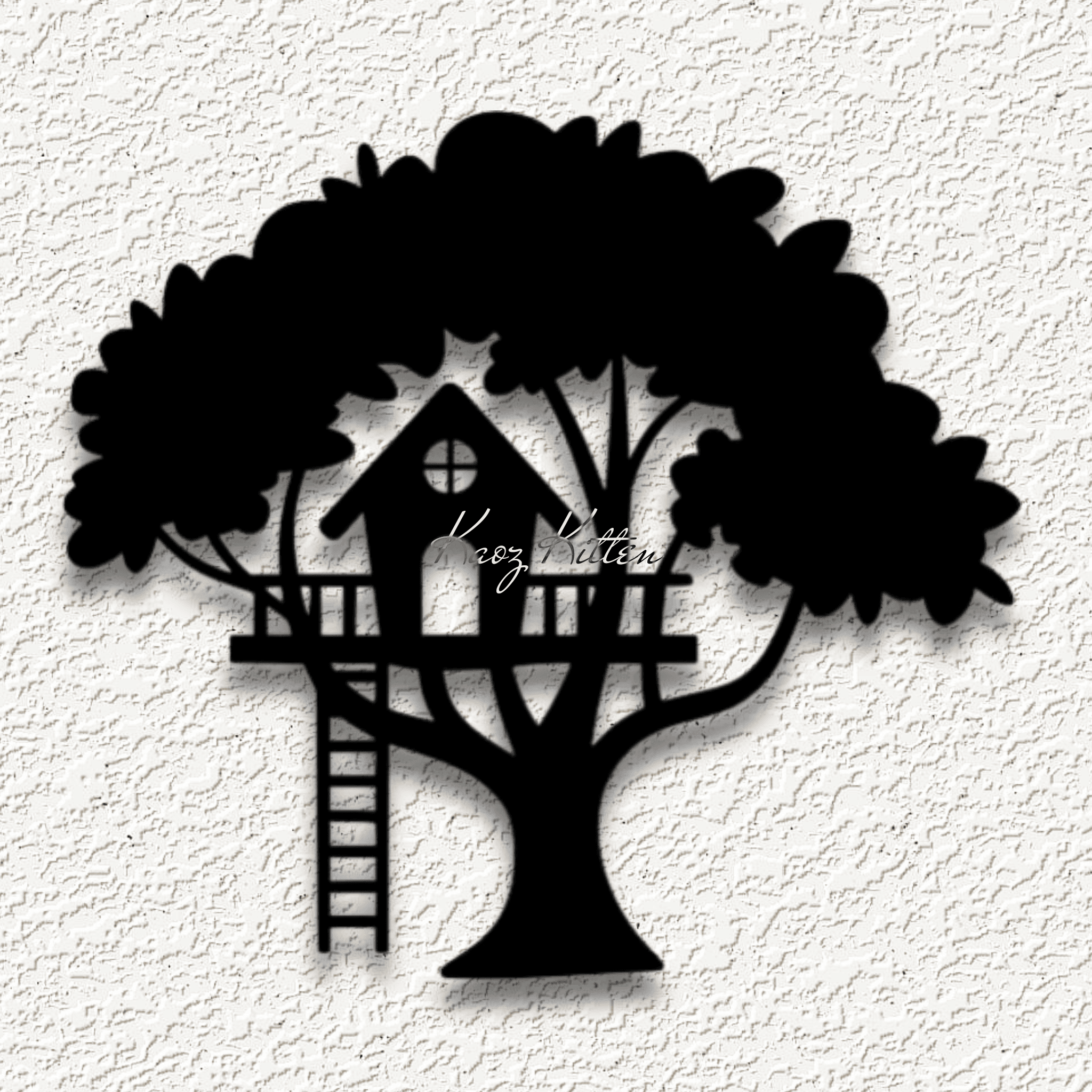 tree house wall art home decor 3d model