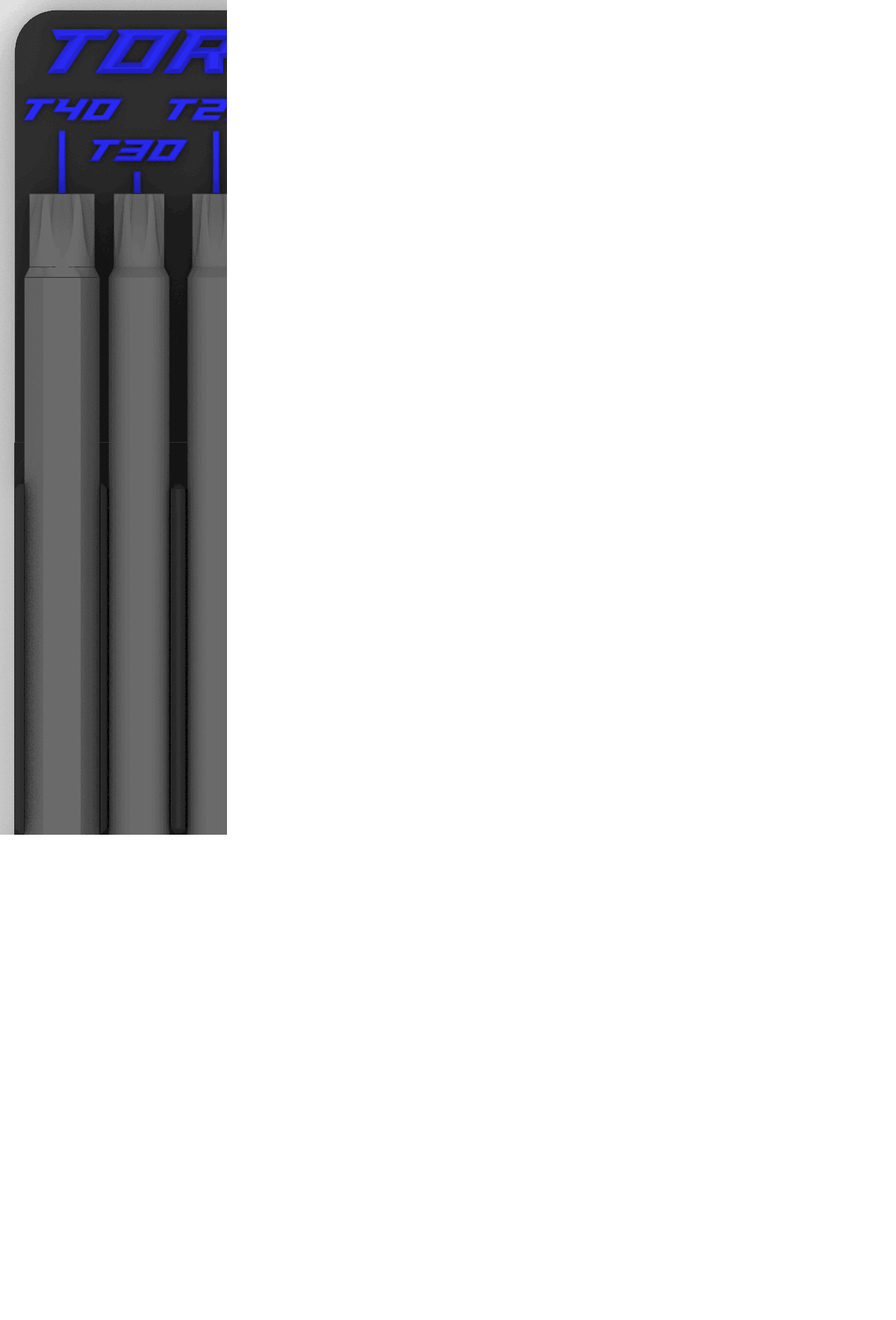 2x3 Long Torx T6-T40 Holder Gridfinity v1 3d model