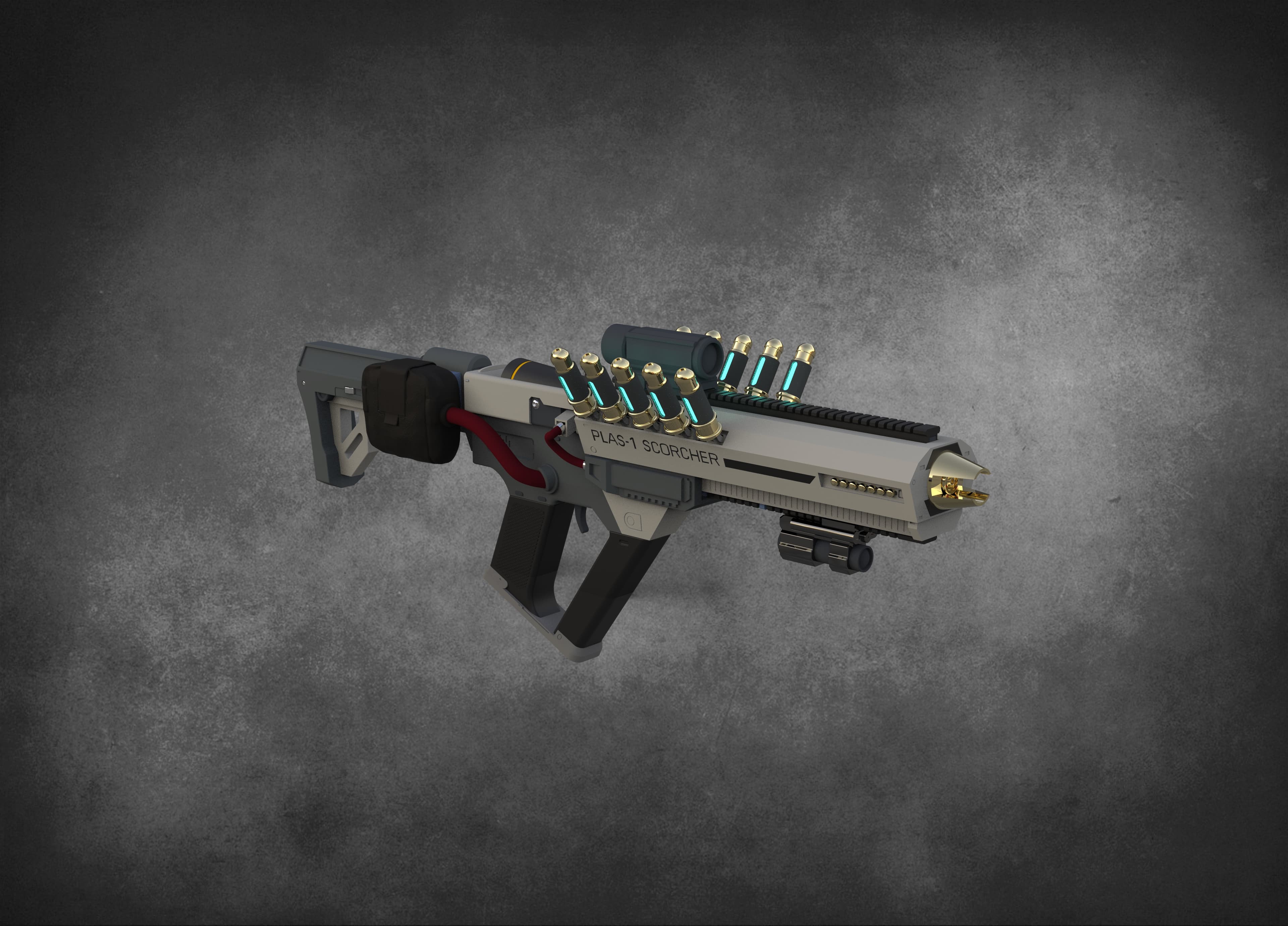 Helldivers 2 - PLAS-1 Scorcher - High Quality 3D Print Model! 3d model