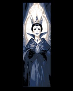Fanart Set of Bookmarks - The Evil Queen from Snow White and the seven Dwarves 3d model