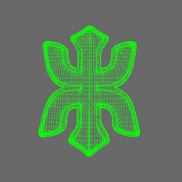 Red Ronin Chapter V10B Shoulder Symbols 3d model