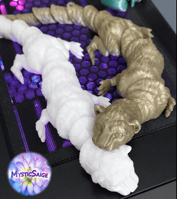 Flexy Ferret - Articulated - Print in place - No Supports 3d model