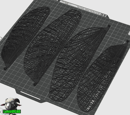 Meganeura Giant Prehistoric Dragonfly, Articulated 3d model