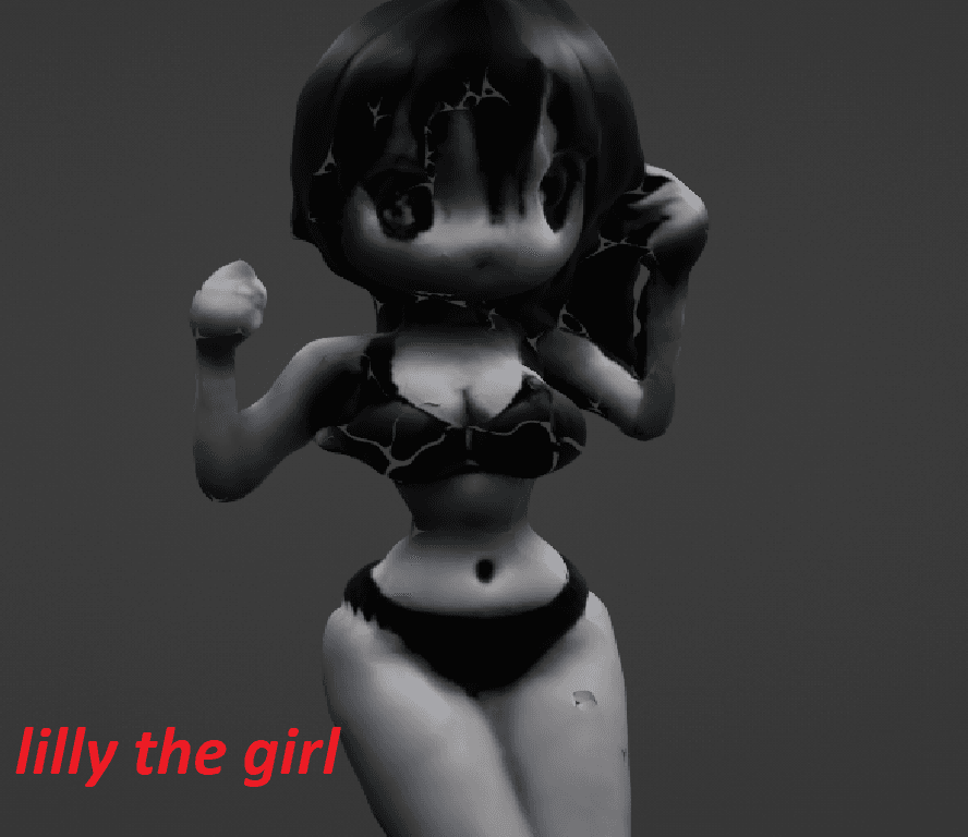 lilly and Lilac the girl full bodyandnonfullbody 3d model
