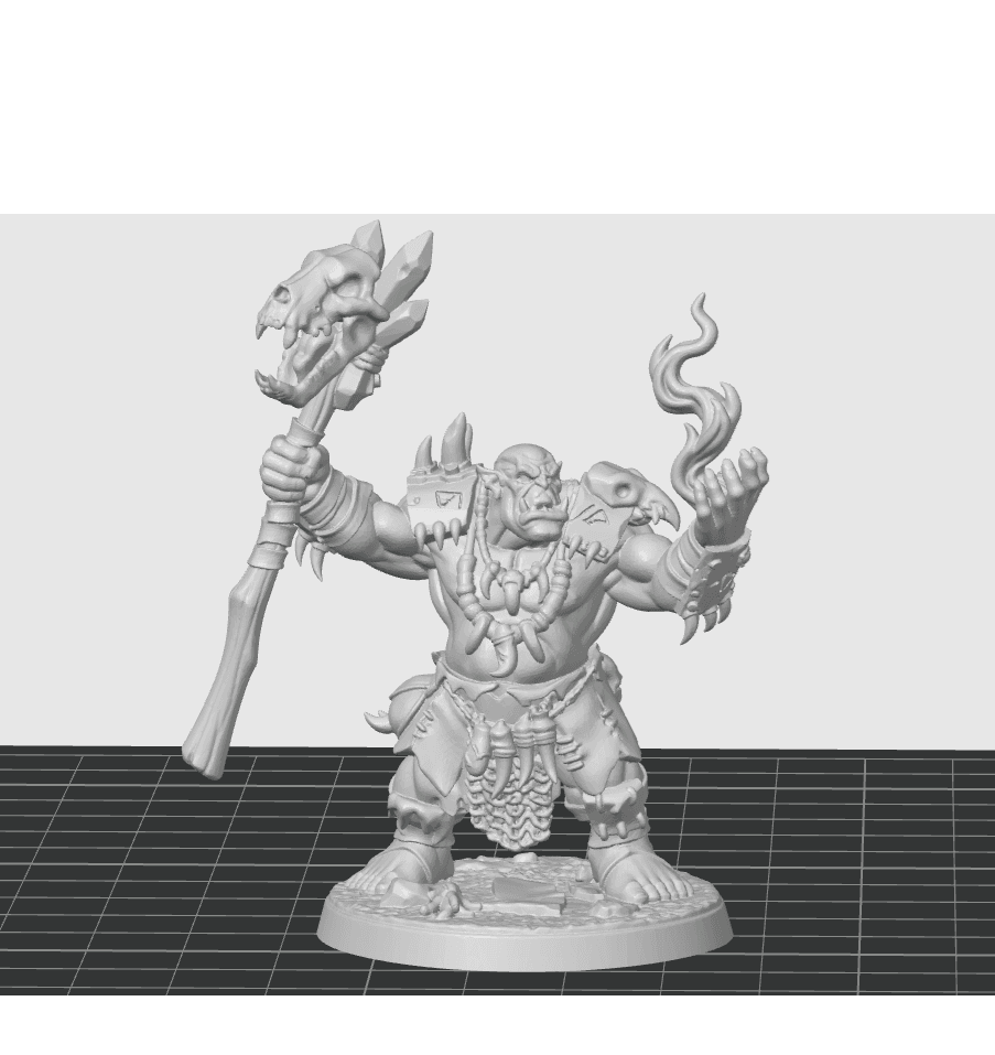 Orc wizard 2.3mf 3d model
