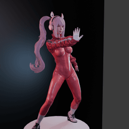 K Pop Girl v2 3d model