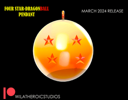 Four Star Dragonball Pendant 3d model