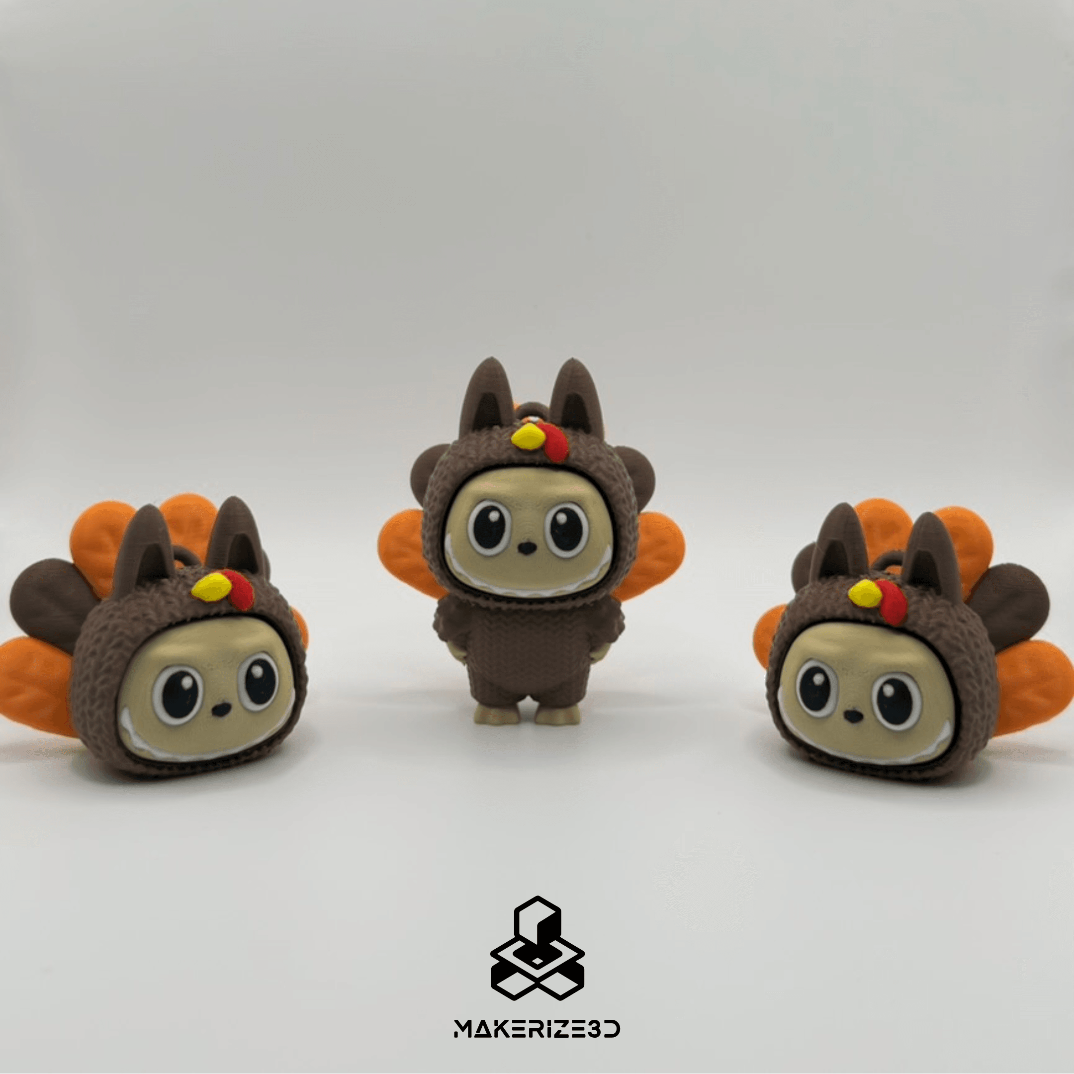 Turkey Bubu Clicker(Thanksgiving Labubu) 3d model