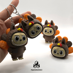 Turkey Bubu Clicker(Thanksgiving Labubu) 3d model
