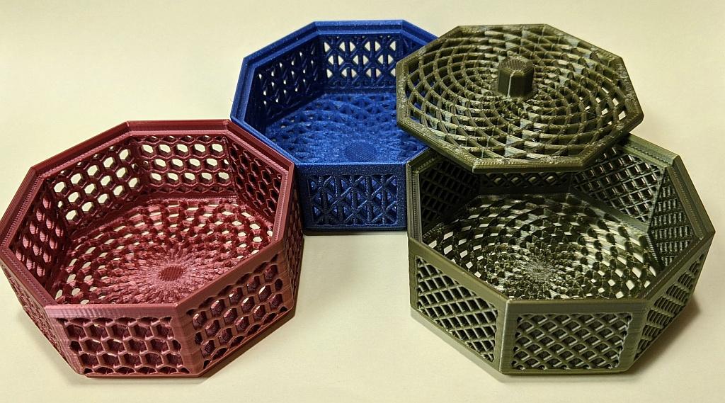 Stackable Herb Dryer - Triangle Pattern 3d model