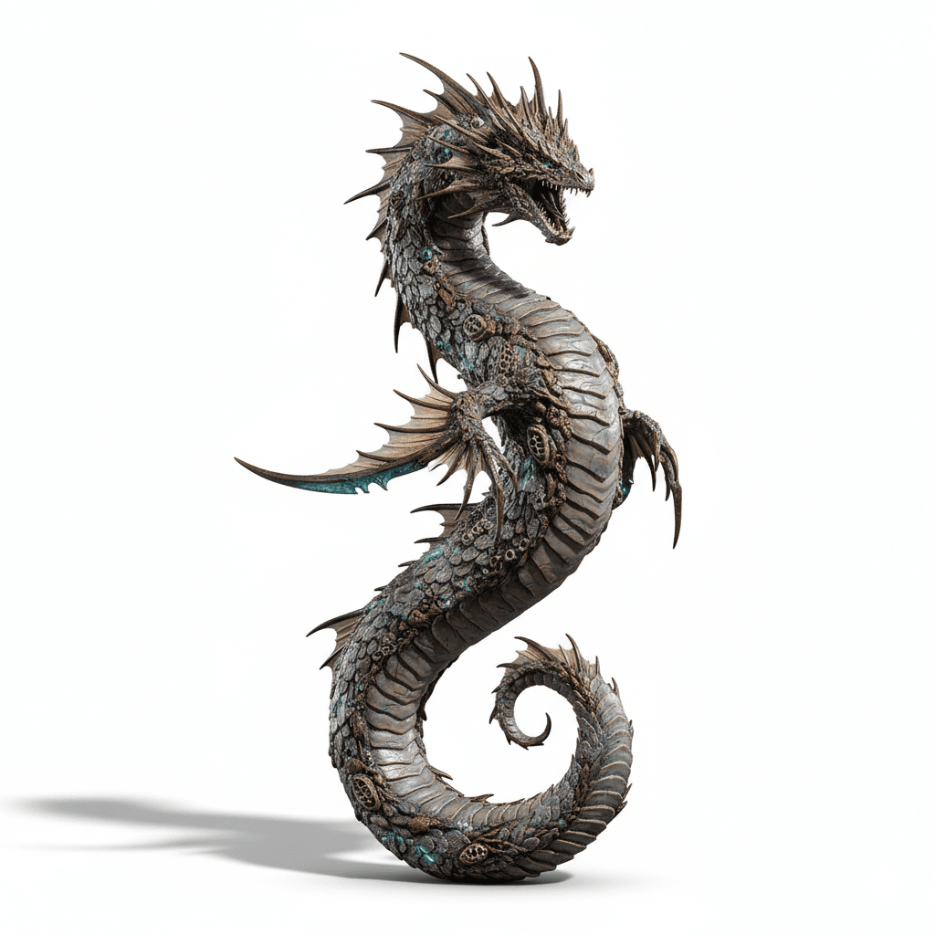 Fantasy Creature : Sea Serpent Ocean Fantasy Creature 3d model