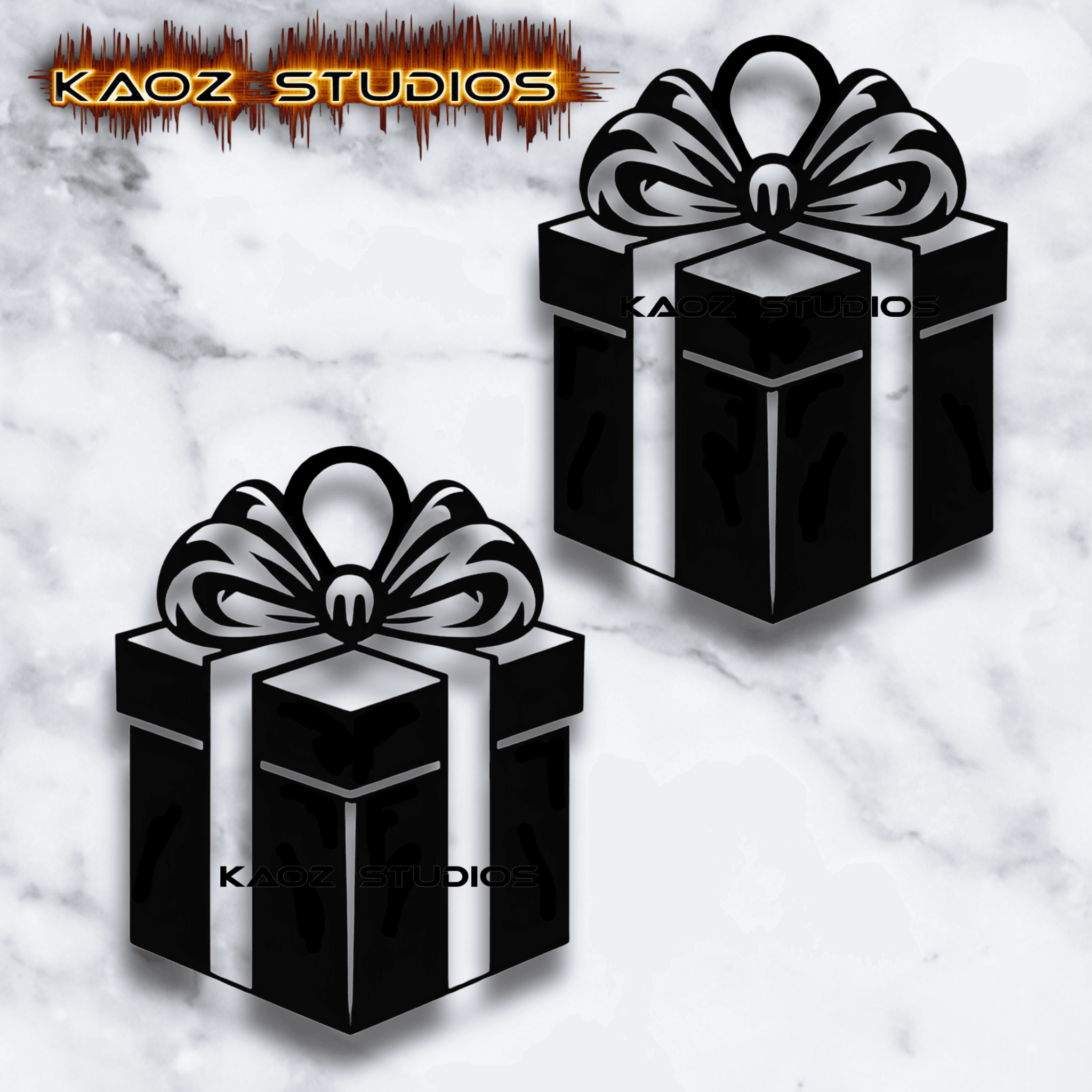christmas gift earrings christams jewelery xmas present 3d model