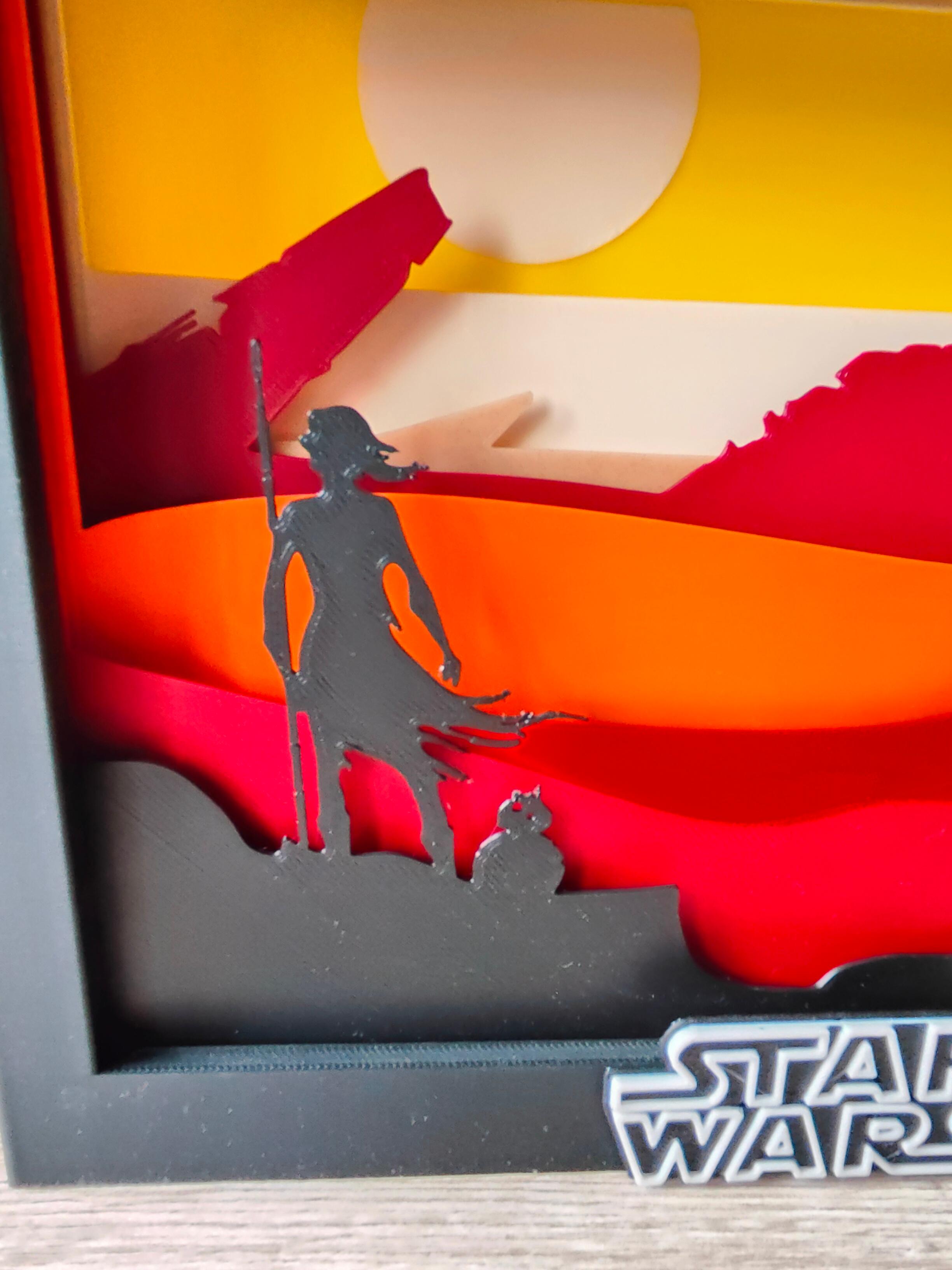 Star Wars Jakku Shadow Box 3d model
