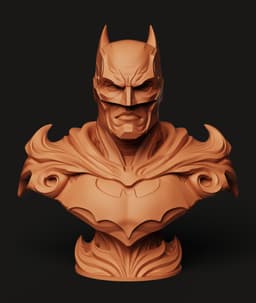 Realistic Batman Bust | Dark Knight Statue | Superhero Fan Art 3D Print 3d model