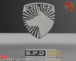 SPD Ranger Badges 3d model