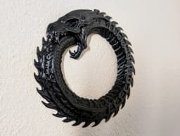 Dark Dragon Ouroboros - Wall Sculpture 3d model